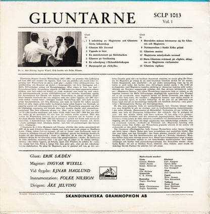 Gunnar Wennerberg, Ingvar Wixell, Erik Saedén : Gluntarne (Vol. 1) (LP, Album)