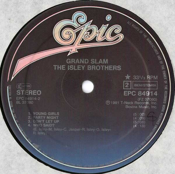 The Isley Brothers : Grand Slam (LP, Album)