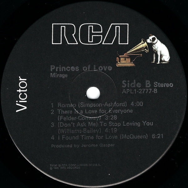 Mirage (26) : Princes Of Love (LP, Album)