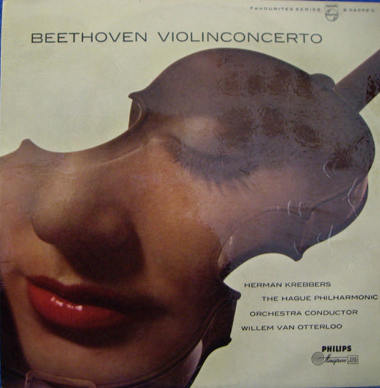 Ludwig van Beethoven, Herman Krebbers, The Hague Philharmonic, Willem Van Otterloo : Violinconcerto (LP, Mono)