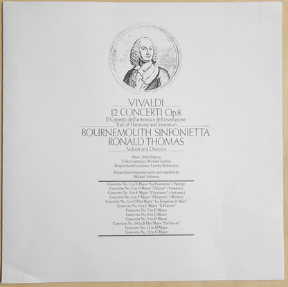 Antonio Vivaldi, Ronald Thomas : 12 Concerti Op. 8 (3xLP)