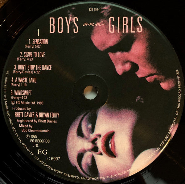 Bryan Ferry : Boys And Girls (LP, Album)