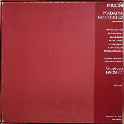 Giacomo Puccini, Veronika Kincses, Peter Dvorský, Giuseppe Patanè, Lajos Miller, Klára Takács : Madama Butterfly (3xLP + Box)