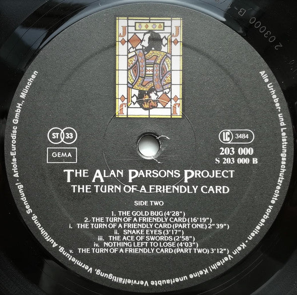 The Alan Parsons Project : The Turn Of A Friendly Card (LP, Album)