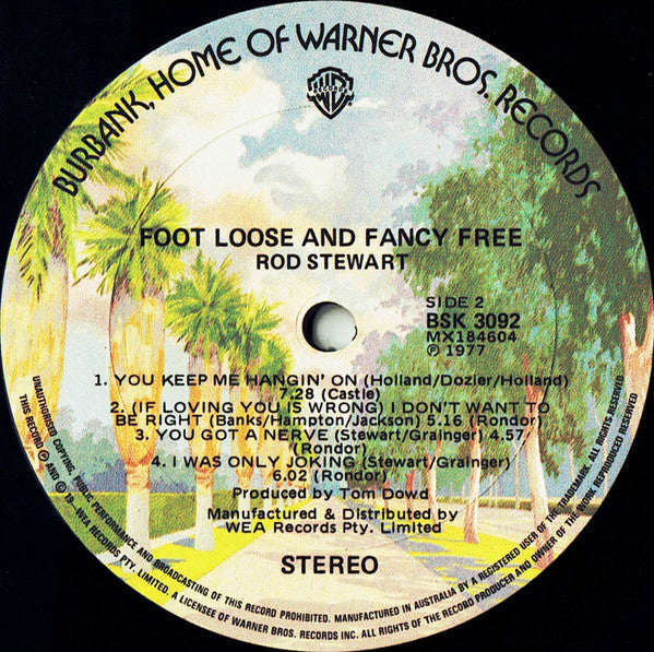 Rod Stewart : Foot Loose & Fancy Free (LP, Album)