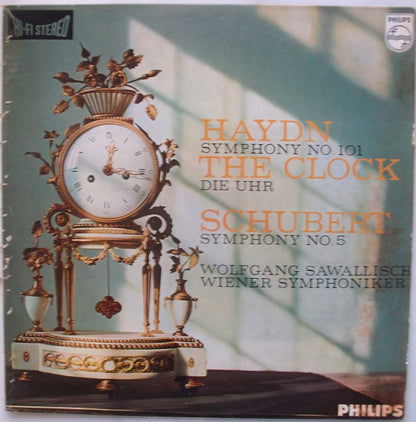 Joseph Haydn, Franz Schubert, Wolfgang Sawallisch, Wiener Symphoniker : Haydn Symphony No. 101, Schubert Symphony No. 5 (LP)