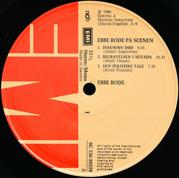 Ebbe Rode : På Scenen (2xLP)