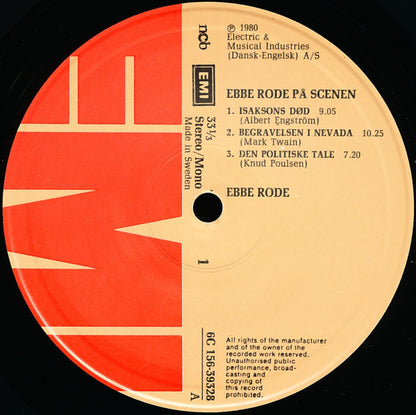 Ebbe Rode : På Scenen (2xLP)