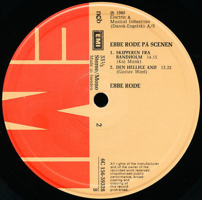 Ebbe Rode : På Scenen (2xLP)