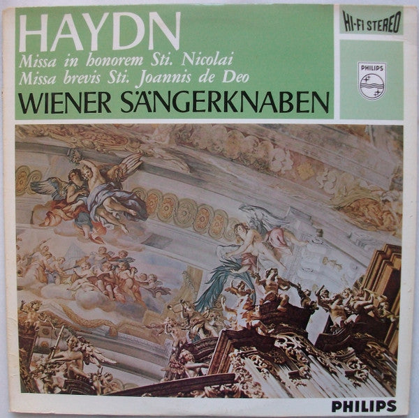 Die Wiener Sängerknaben, Chorus Viennensis, Ferdinand Grossmann, Joseph Haydn : Missa in honorem Sti. Nicolai, Missa brevis Sti. Joannis de Deo (LP)