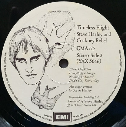 Steve Harley & Cockney Rebel : Timeless Flight (LP, Album, Gat)