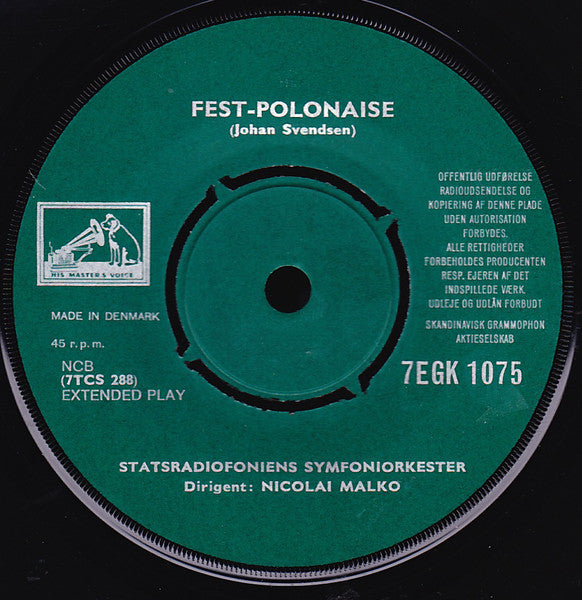 H.C. Lumbye, Johan Svendsen : Tivoli-Musik - 3 (7", EP)