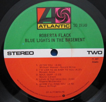 Roberta Flack : Blue Lights In The Basement (LP, Album, PR)