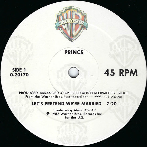 Prince : Let's Pretend We're Married (12", Maxi, SRC)