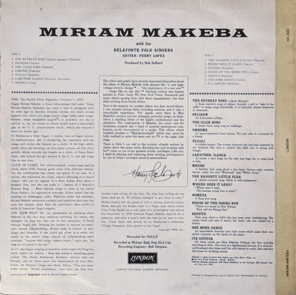 Miriam Makeba : Miriam Makeba (LP, Album, Mono, Pur)