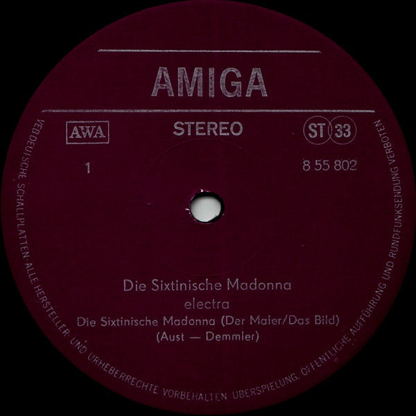 Electra (7) : Die Sixtinische Madonna (LP, Album, Red)