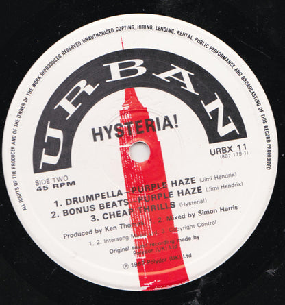 Hysteria! : Purple Haze (Dance Mix) (12")