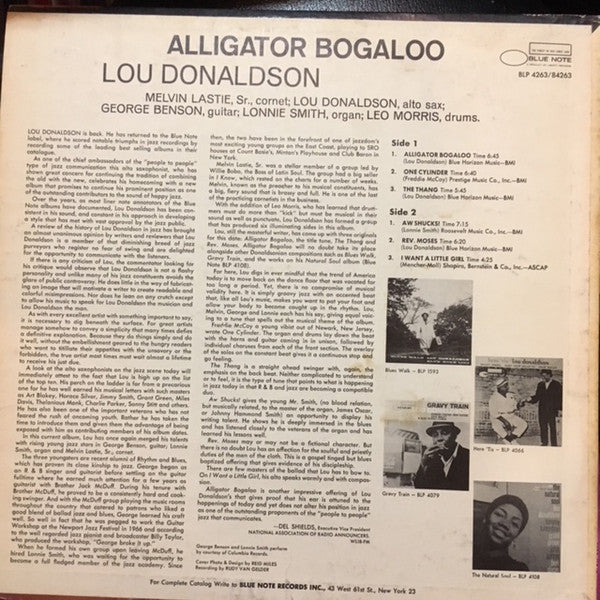 Lou Donaldson : Alligator Bogaloo (LP, Album)