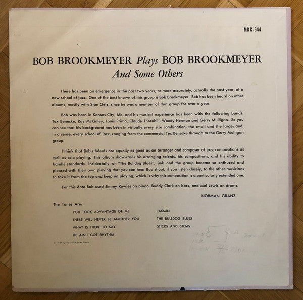 Bob Brookmeyer : Plays Bob Brookmeyer and some others (LP, Album)