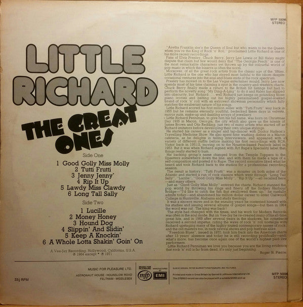 Little Richard : The Great Ones (LP, Comp)