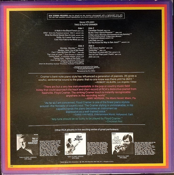 Floyd Cramer : This Is Floyd Cramer (2xLP, Comp)