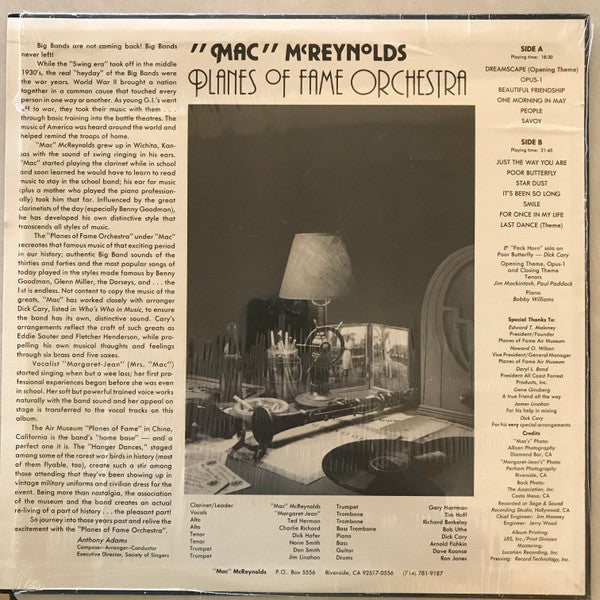 “Mac” McReynolds, “Margaret-jean : Planes Of Fame Orchestra  (LP, Album)