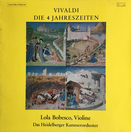 Antonio Vivaldi - Lola Bobescu, Heidelberger Kammerorchester : Die 4 Jahreszeiten (LP, Mono, Gre)