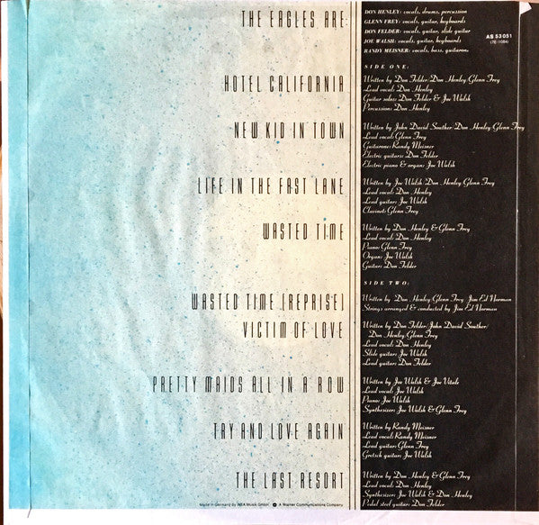 Eagles : Hotel California (LP, Album, Gat)
