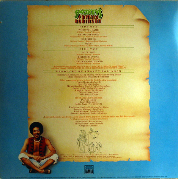 Smokey Robinson : Smokey's Family Robinson (LP, Album)