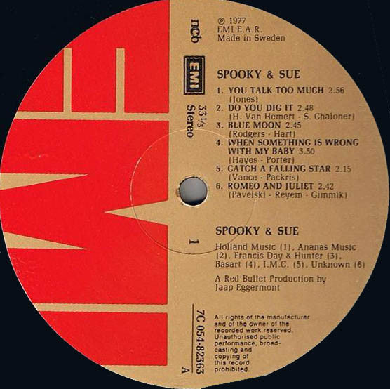 Spooky & Sue : Spooky & Sue (LP, Album)