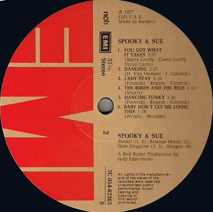 Spooky & Sue : Spooky & Sue (LP, Album)