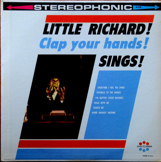 Little Richard : Little Richard! Clap Your Hands! Sings! (LP, Comp)