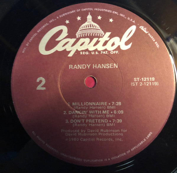 Randy Hansen : Randy Hansen (LP)