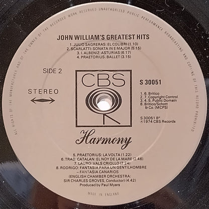 John Williams (7) : John Williams Greatest Hits (LP, Comp)