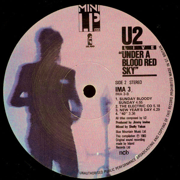 U2 : Live "Under A Blood Red Sky" (LP, MiniAlbum)