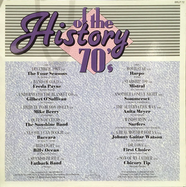 Various : History Of The 70's (LP, Comp)