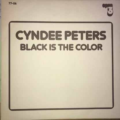 Cyndee Peters : Black Is The Color (LP)