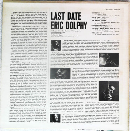 Eric Dolphy : Last Date (LP, RE)