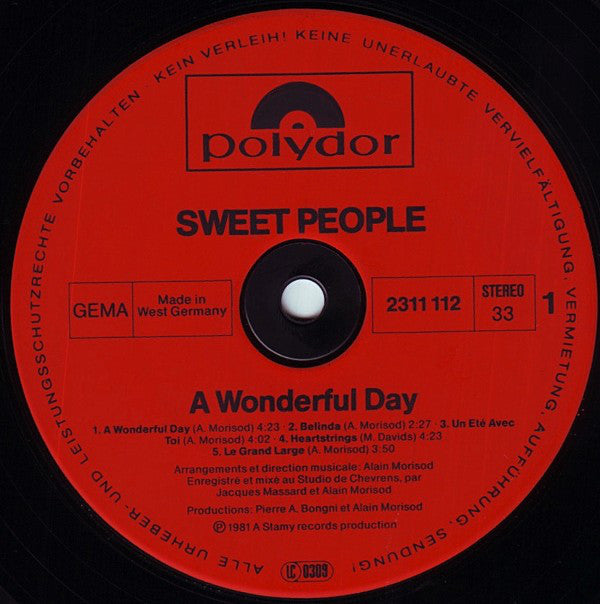 Sweet People : A Wonderful Day (LP, Album)