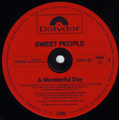 Sweet People : A Wonderful Day (LP, Album)