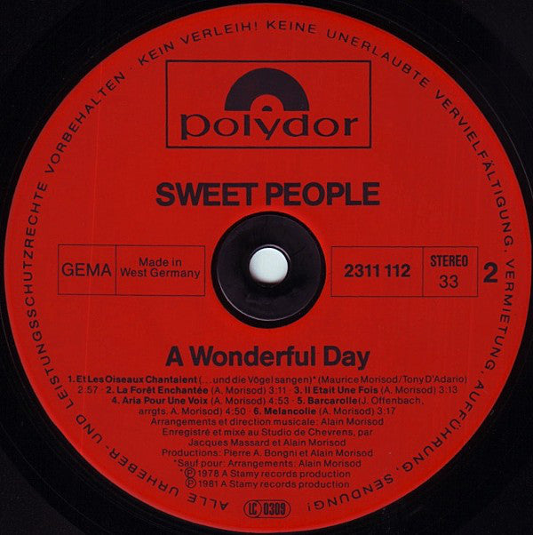 Sweet People : A Wonderful Day (LP, Album)