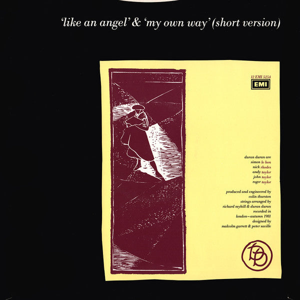 Duran Duran : My Own Way (Night Version) (12", Single, Blu)