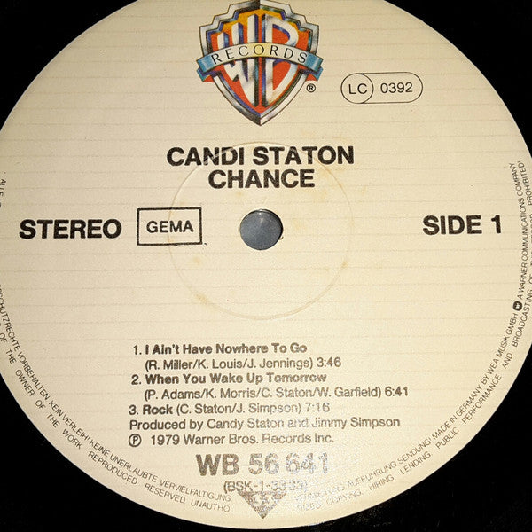 Candi Staton : Chance (LP, Album)