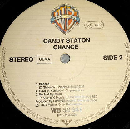 Candi Staton : Chance (LP, Album)