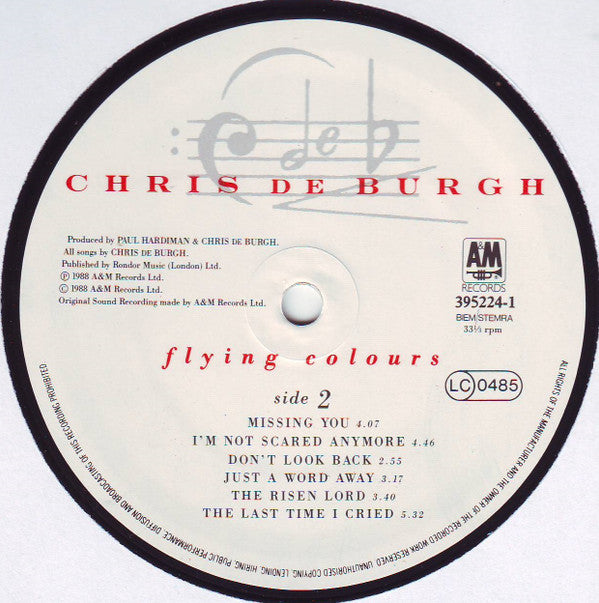 Chris de Burgh : Flying Colours (LP, Album)