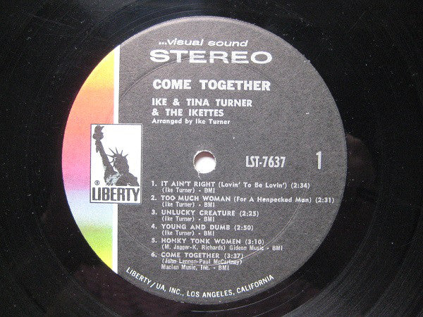 Ike & Tina Turner And The Ikettes : Come Together (LP, Album, Res)