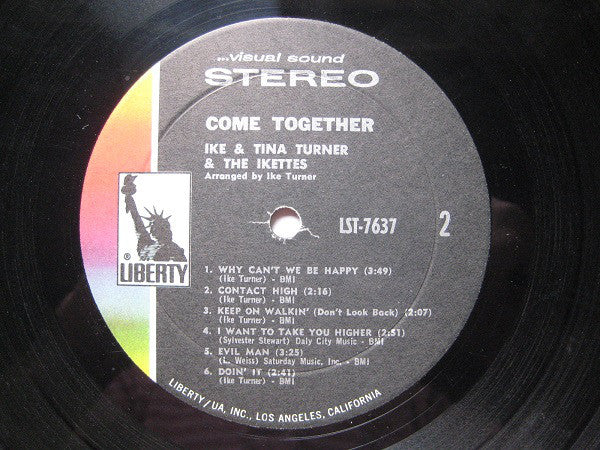 Ike & Tina Turner And The Ikettes : Come Together (LP, Album, Res)