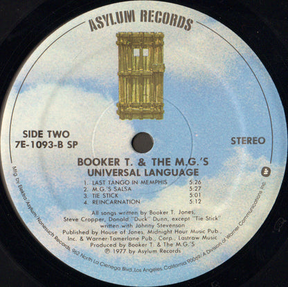 Booker T & The MG's : Universal Language (LP, Album, Spe)