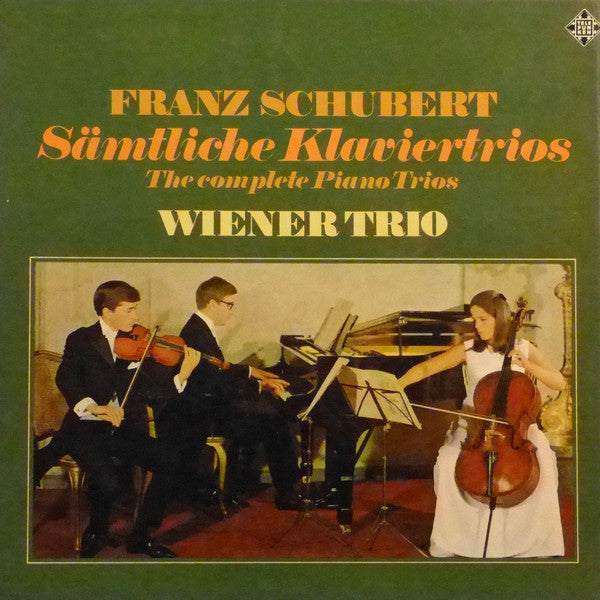 Wiener Trio, Franz Schubert : Franz Schubert: Sämtliche Klaviertrios - The Complete Piano Trios (Box + 2xLP, RE)