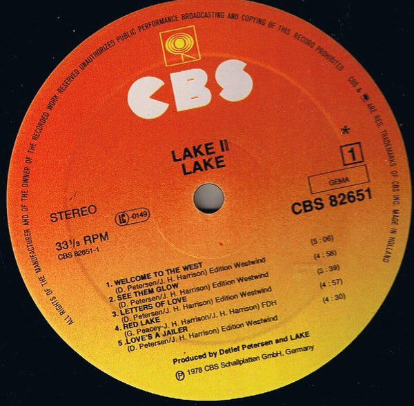 Lake (2) : Lake II (LP, Album)